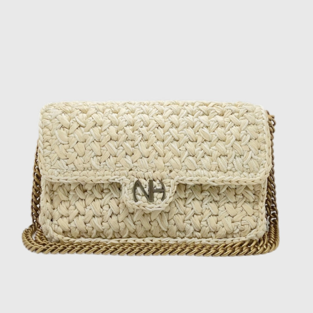 Noam Hazan Noelle Bag in Cream available at Barbara Katz