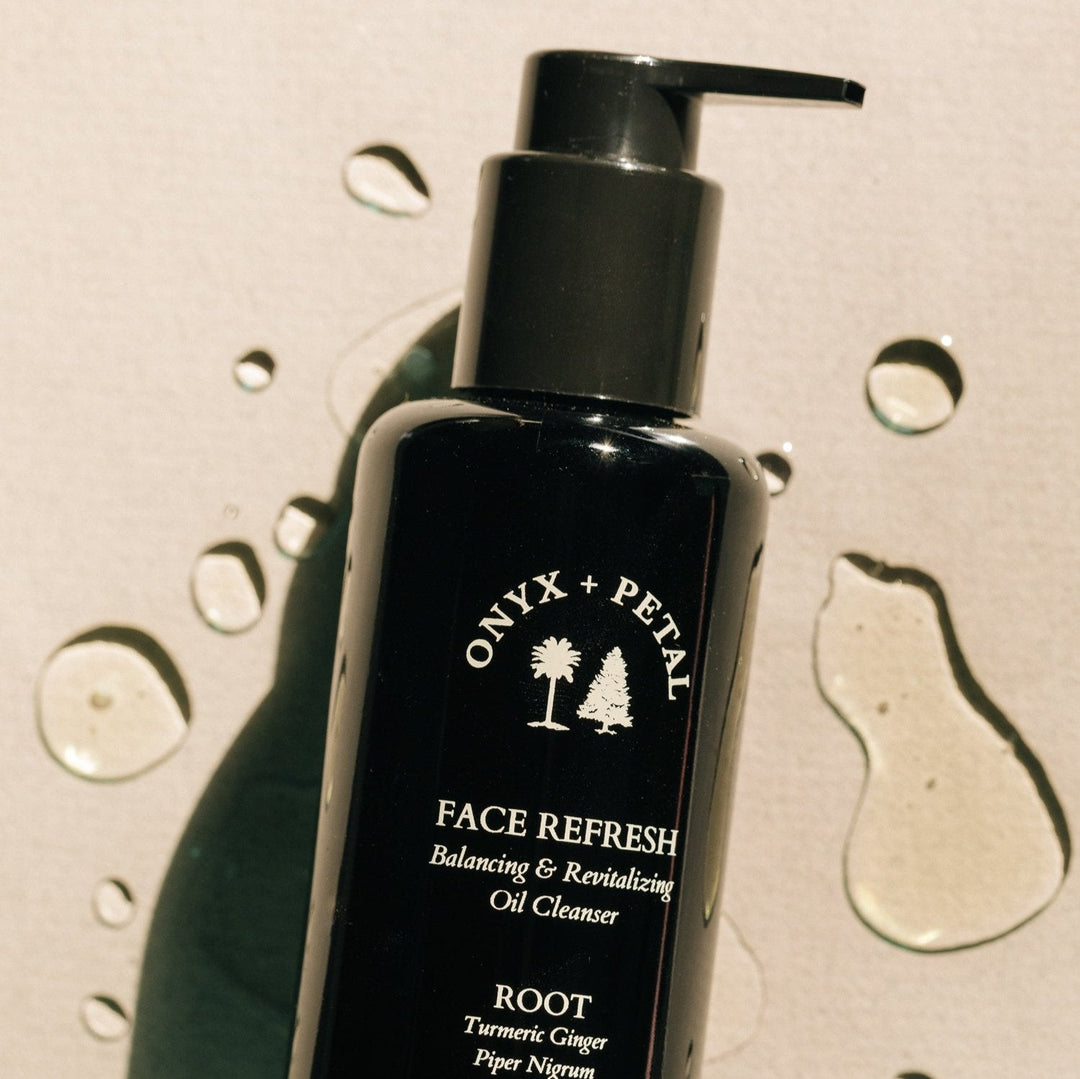 Onyx + Petal Face Refresh Balancing & Revitalizing Oil Cleanser 4.06oz available at Barbara Katz