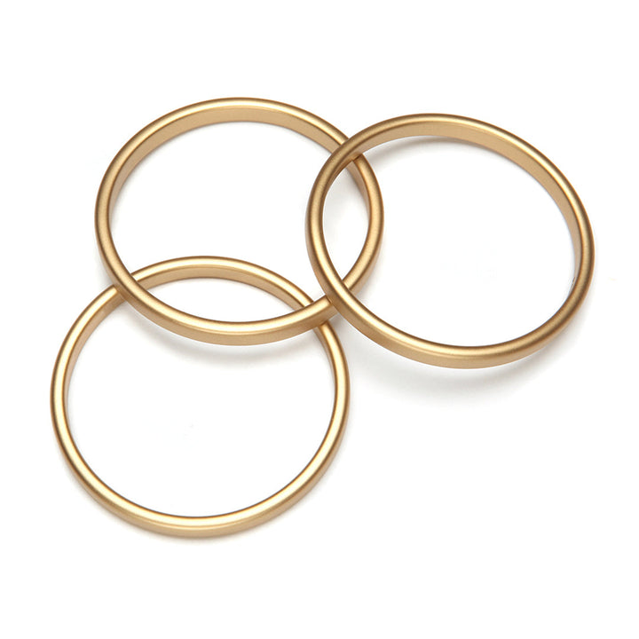 Pono Twiggy Barile Bangle Set of 3 Gold