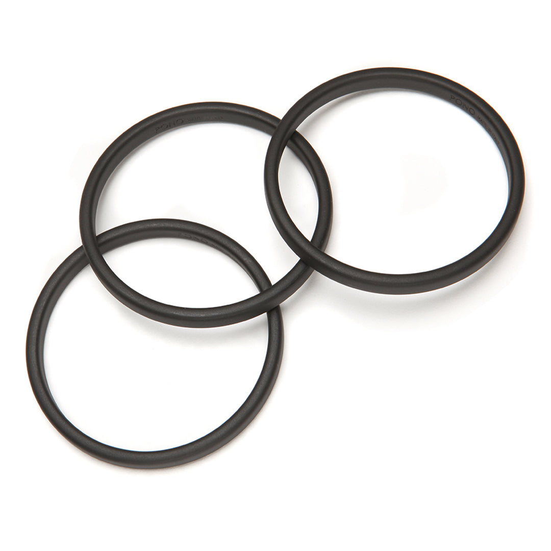 Pono Twiggy Barile Bangle Set of 3 Matte Black