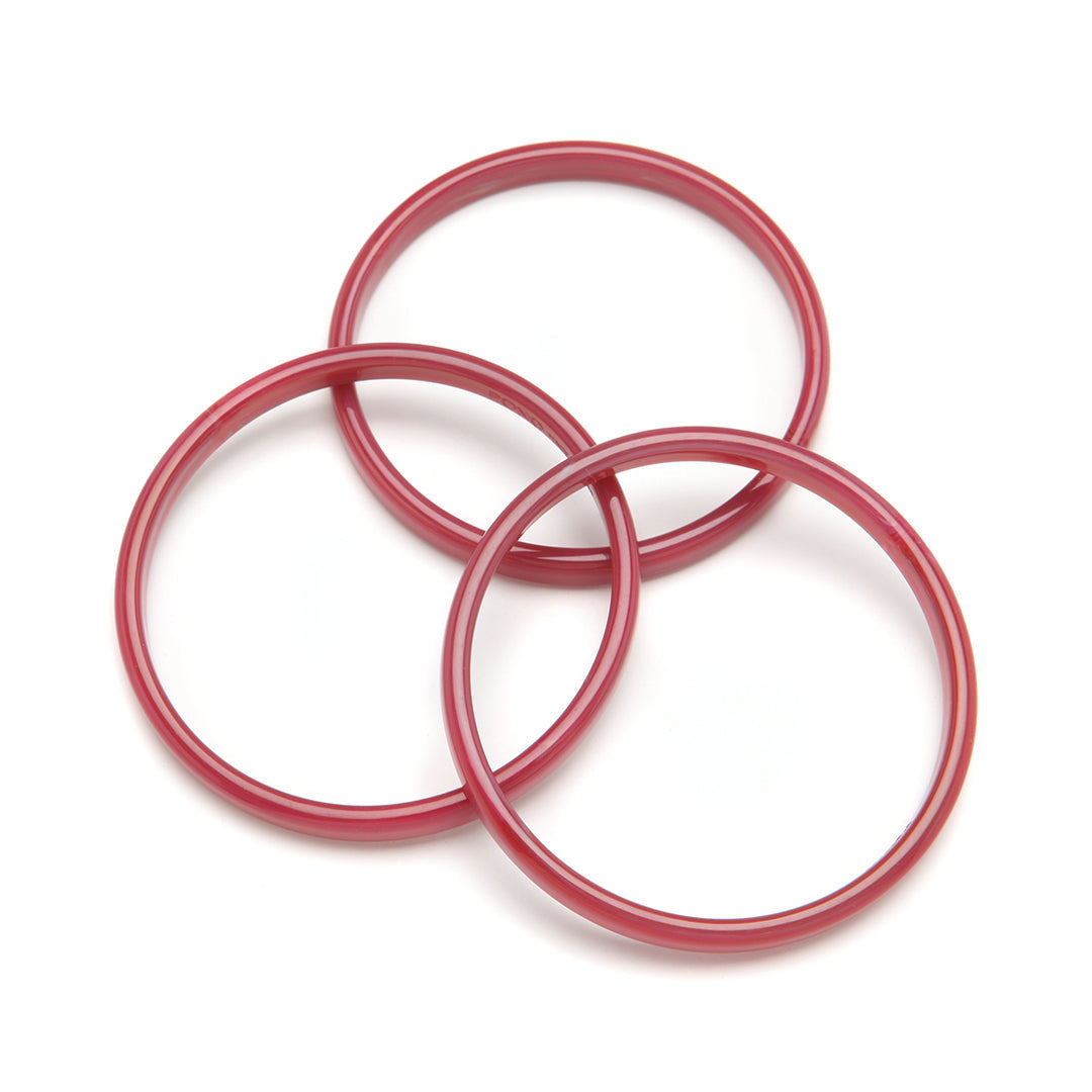 Pono Twiggy Bangle Set of 3 Raspberry