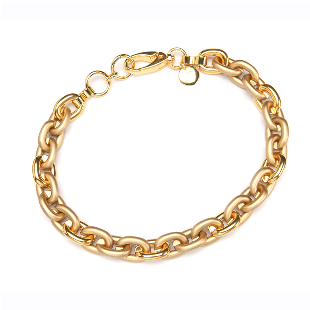 Pono Barile Mini Bike Chain Necklace Gold