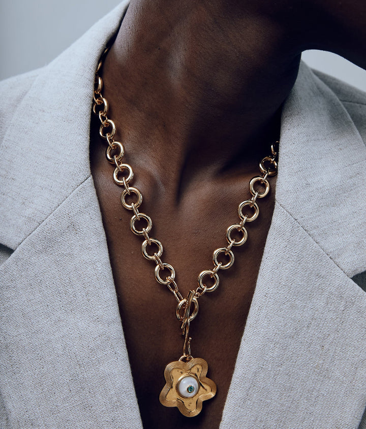 Lizzie Fortunato Mood Necklace in Gold available at Barbara Katz