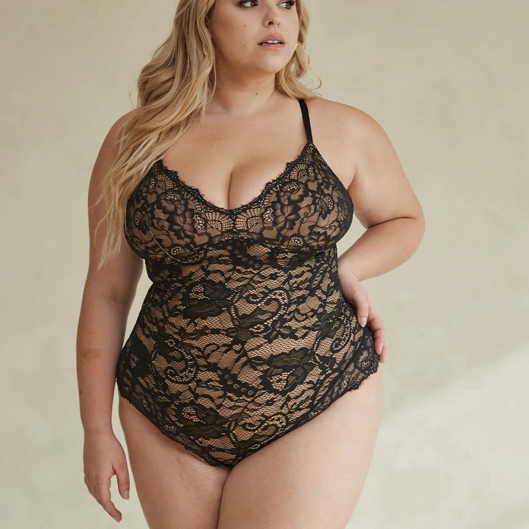 PINSY Shaping Lace Shapewear Bodysuit