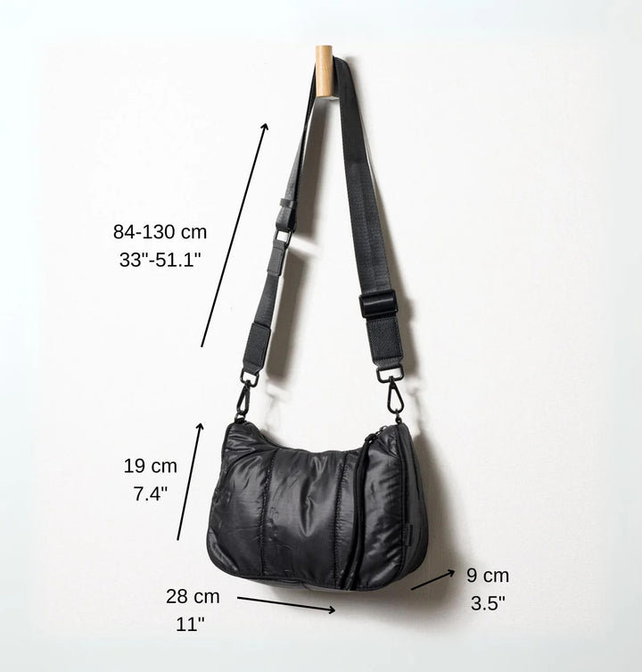 Daniella Lehavi Quilt Crossbody Bag in Black available at Barbara Katz