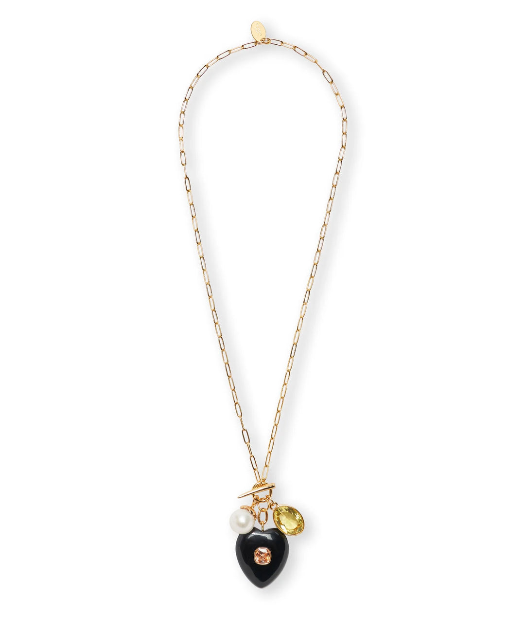 Lizzie Fortunato Eugenia Heart Lariat Necklace available at Barbara Katz