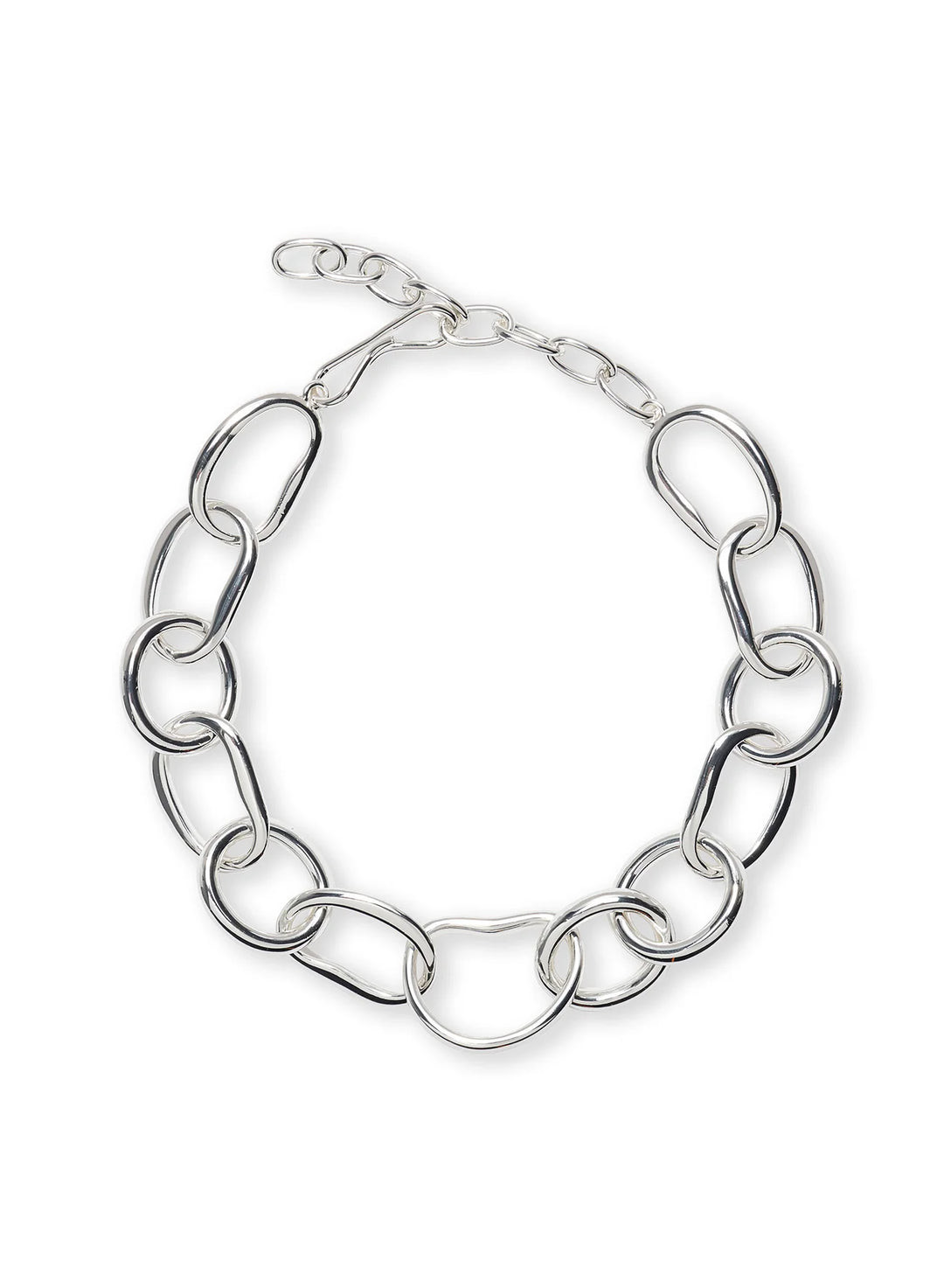 Lizzie Fortunato Porto Chain Necklace in Silver available at Barbara Katz