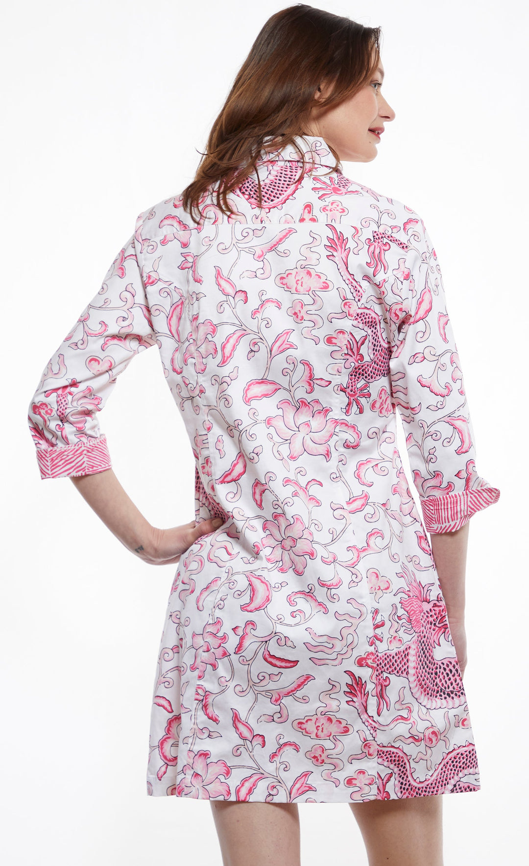 Dizzy-Lizzie Sag Harbor Dress - Pink Dragons available at Barbara Katz