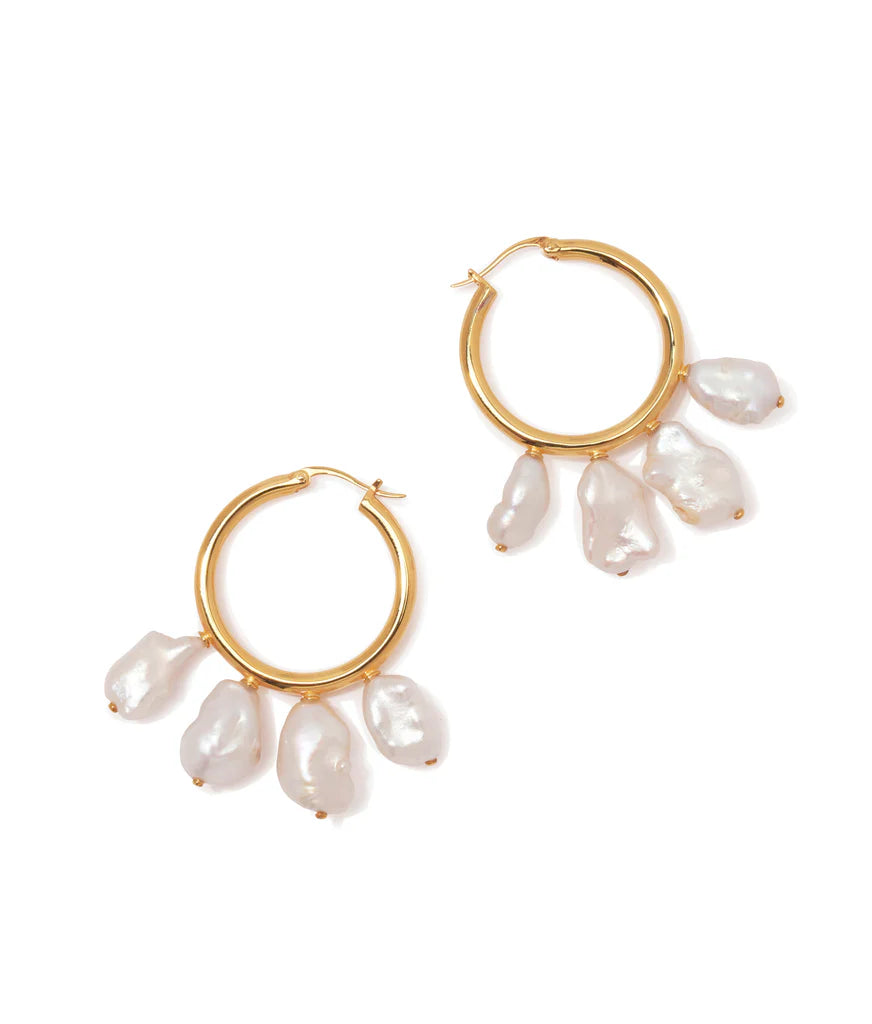 Lizzie Fortunato Keshi Cool Hoop Earrings