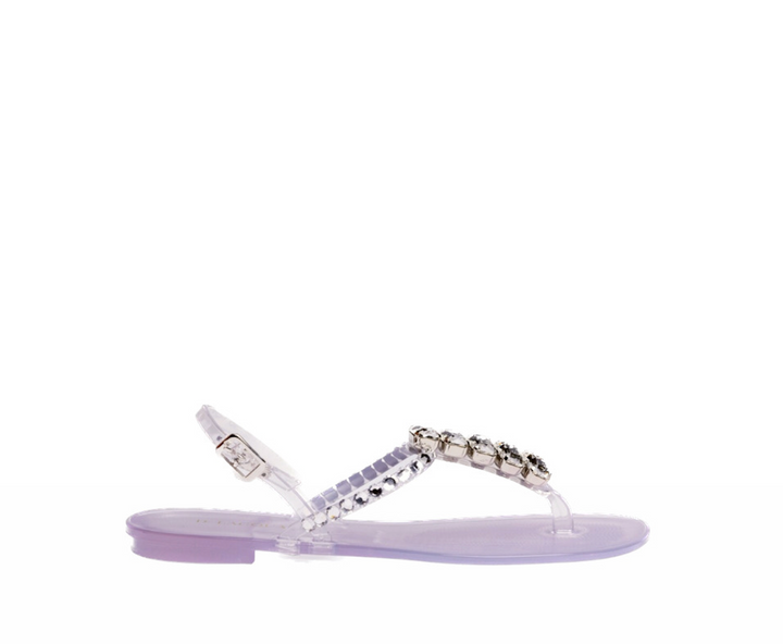 D. Lacquaniti Clara Jelly Sandals - Diamond