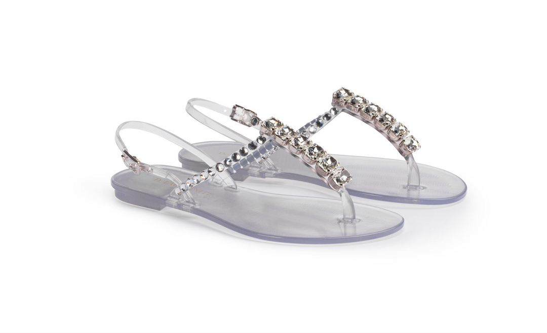 D. Lacquaniti Clara Jelly Sandals - Diamond