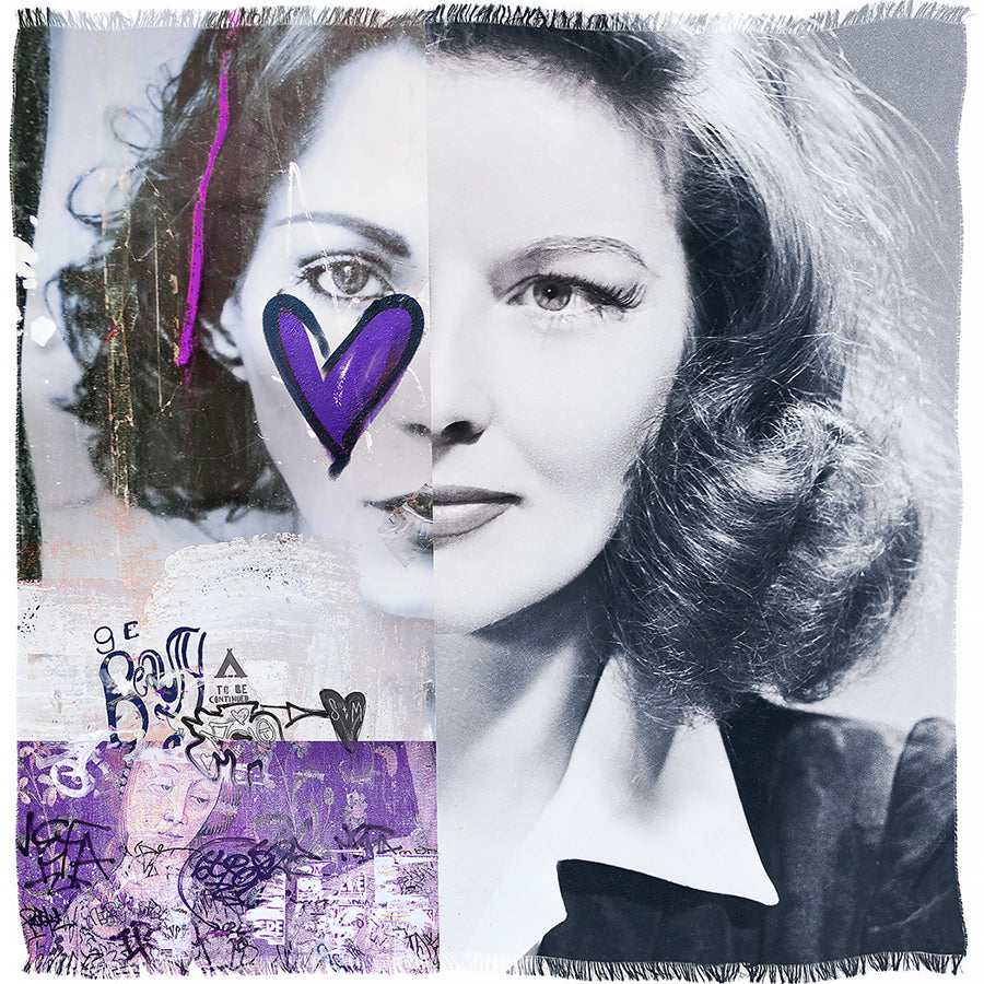 Suzi Roher The Hepburns-violet Scarf