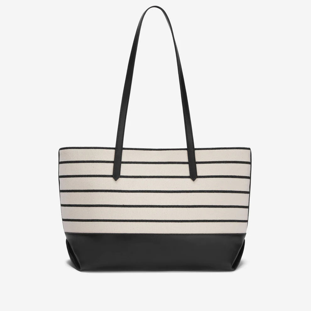 Demellier Tokyo Tote - Stripe Canvas