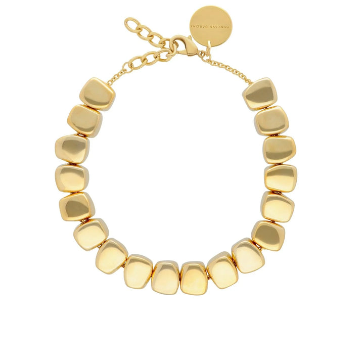 Vanessa Baroni Small Organic Shaped Necklace in Gold available at Barbara Katz