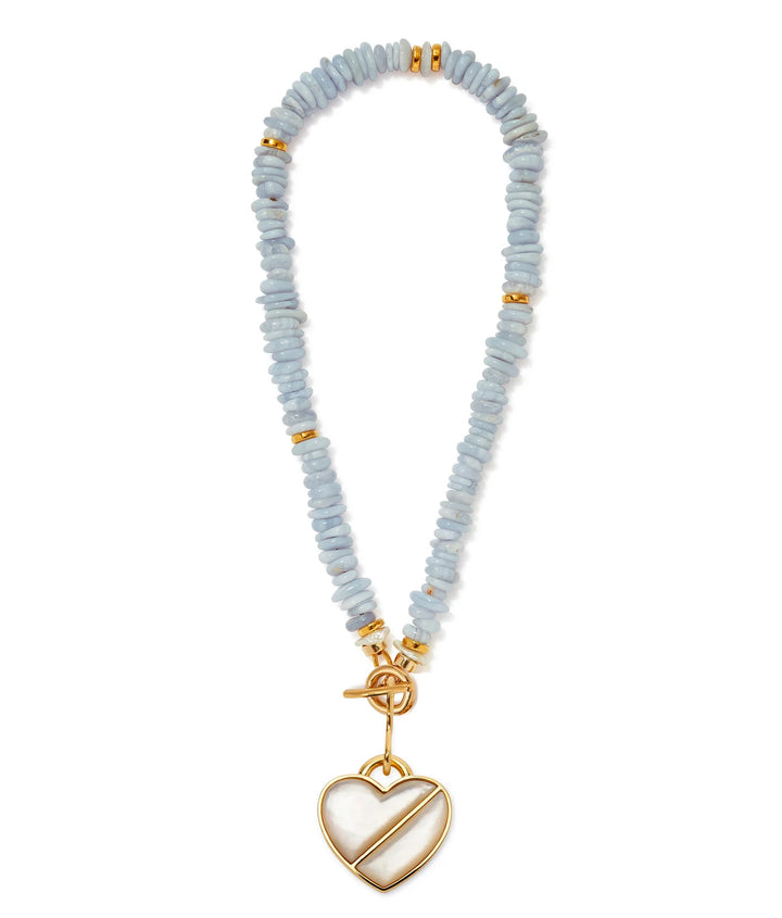 Lizzie Fortunato Heart Pendant in Daydream available at Barbara Katz