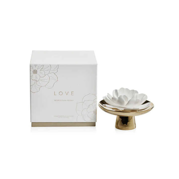 Zodax Apothecary Guild Inspire Porcelain Diffuser - Love: Moroccan Peony available at Barbara Katz