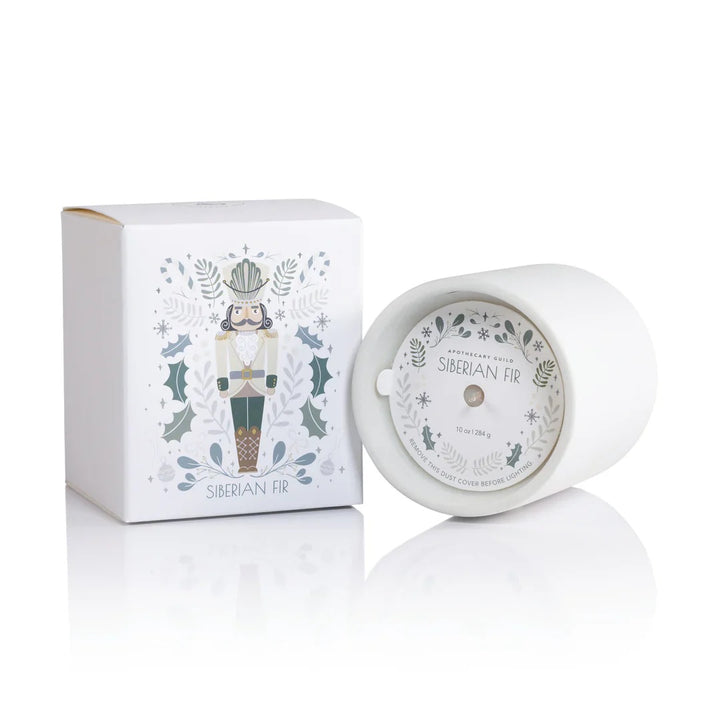 Zodax Apothecary Guild Siberian Fir Nutcracker Candle available at Barbara Katz