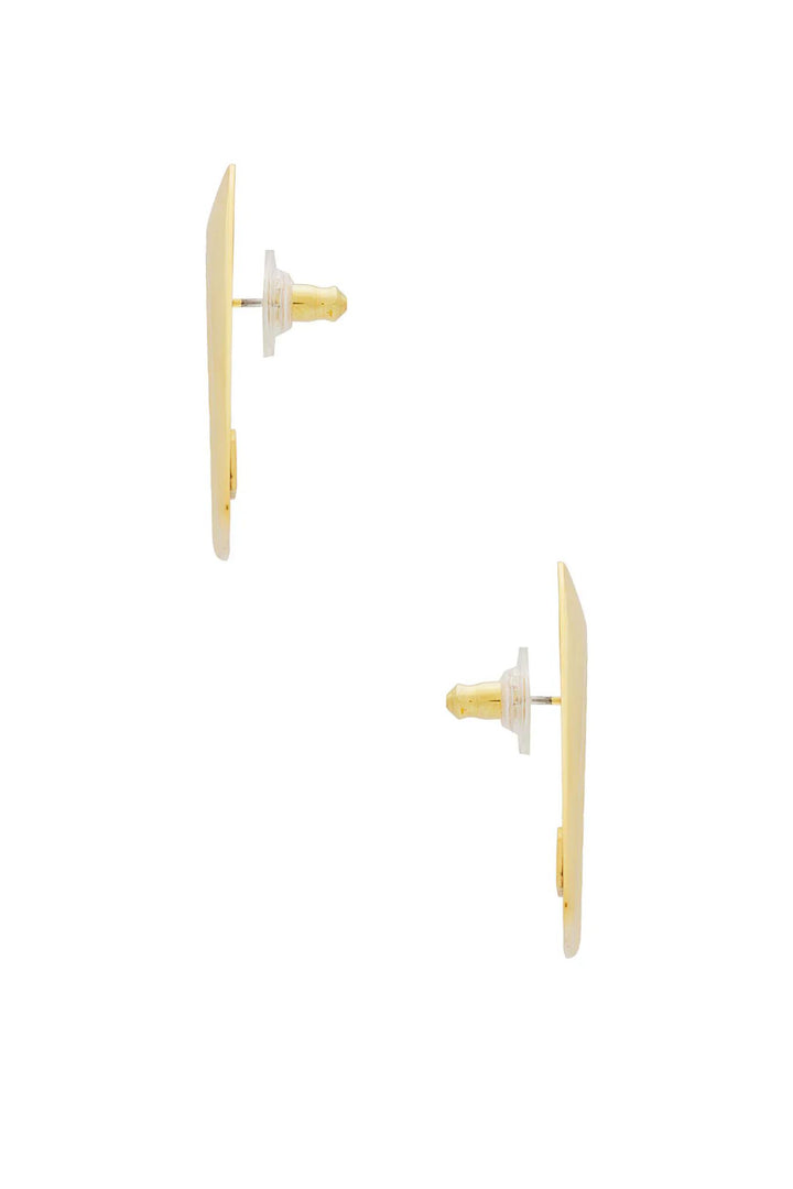 Elizabeth Cole Jewelry Bermuda Triangle Earrings - Gold