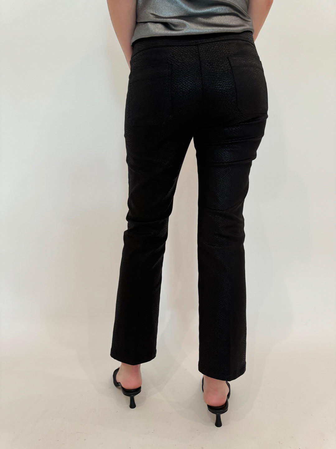 Elliott Lauren Lava Pants With Patch Pockets in Black available at Barbara Katz