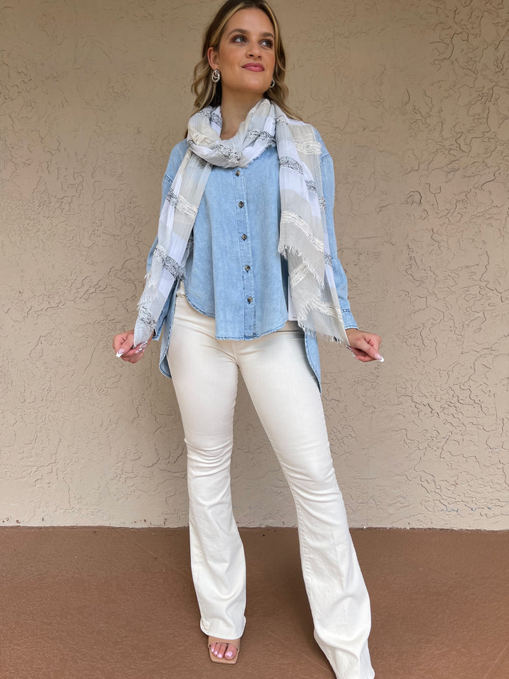 Oversized Chambray Shirt