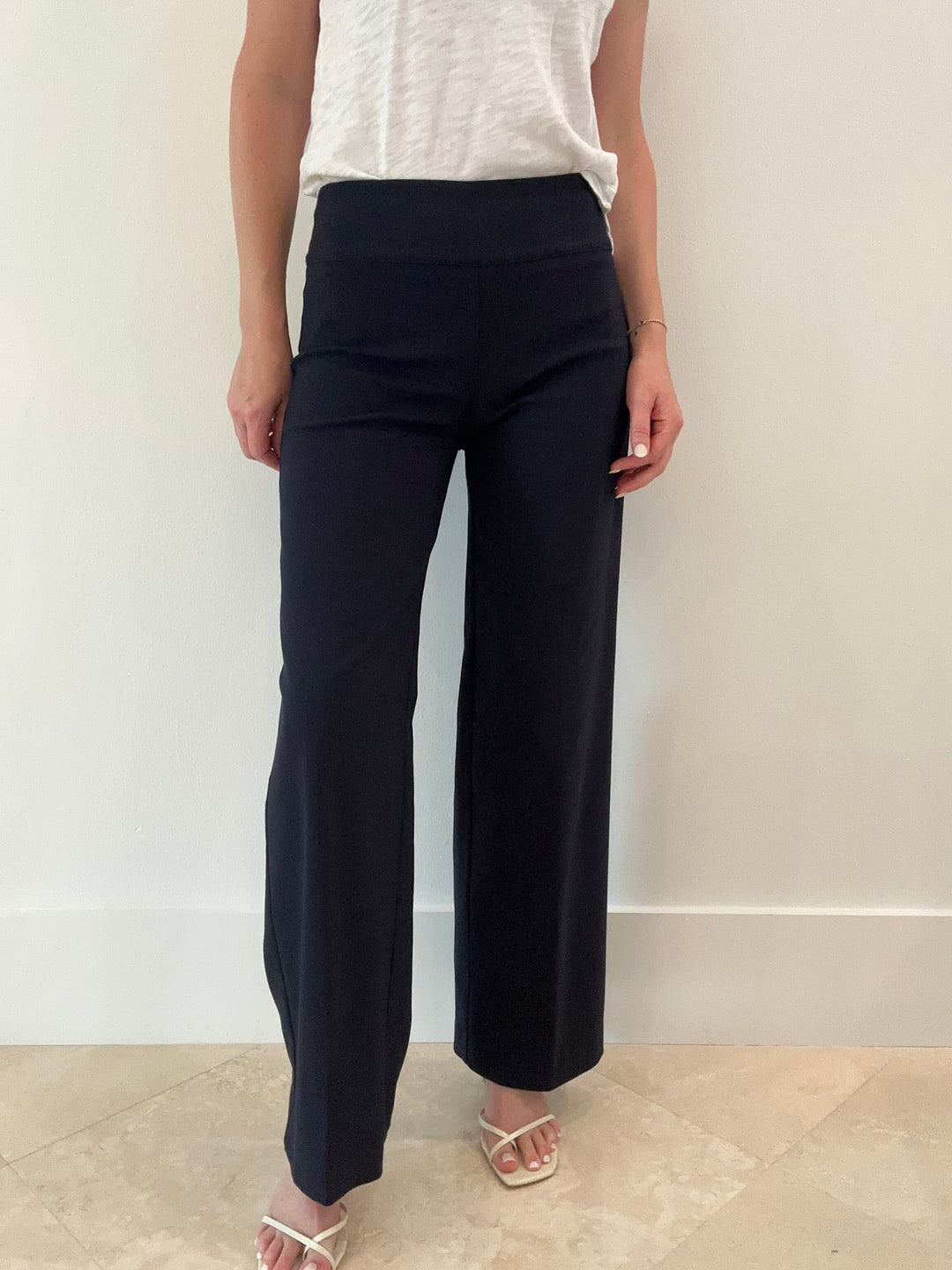 Elliott Lauren Control Stretch Wide Leg Pants - Navy