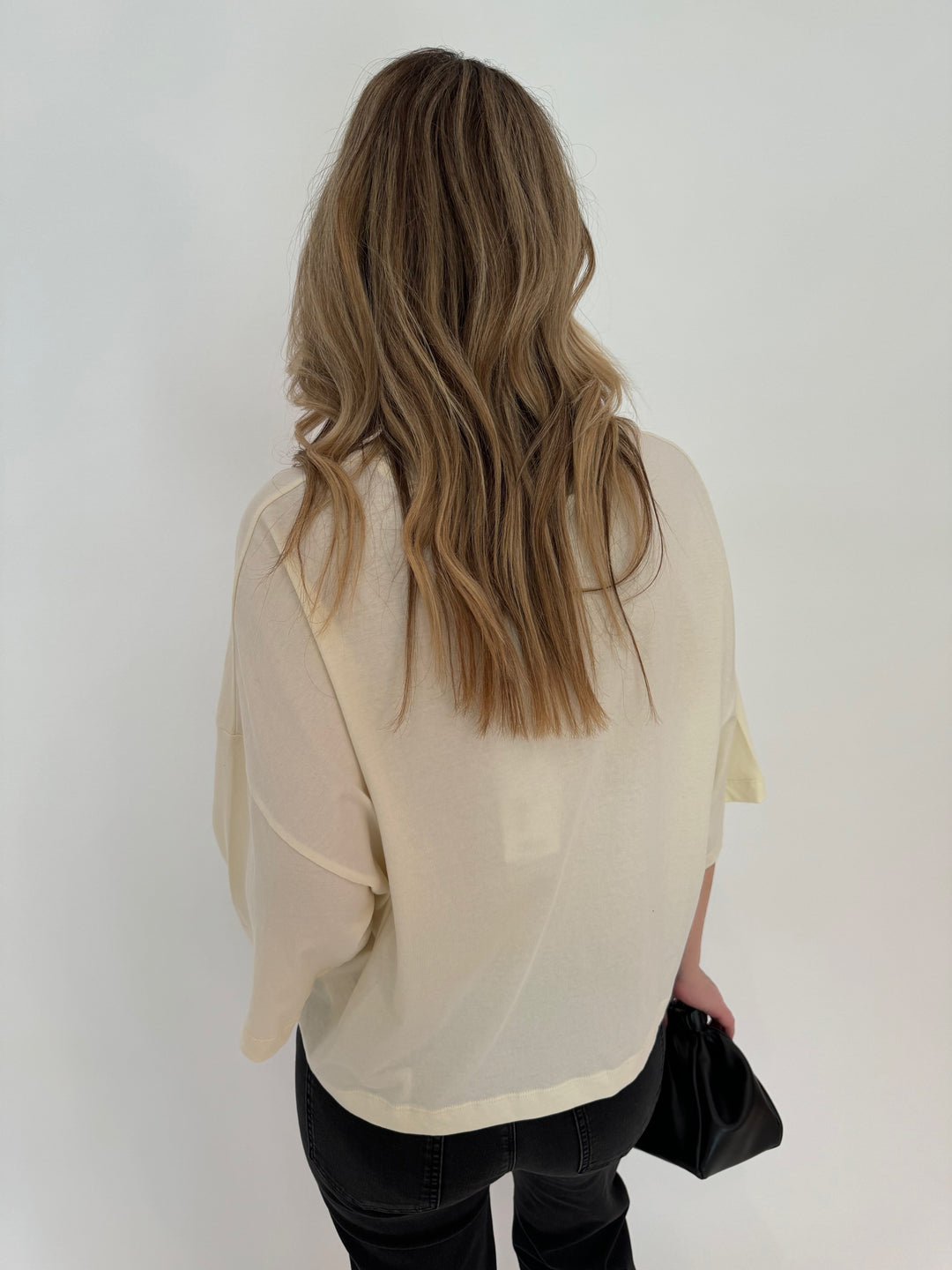 Essentiel Antwerp Glycine Embroidered T-Shirt in Off White available at Barbara Katz