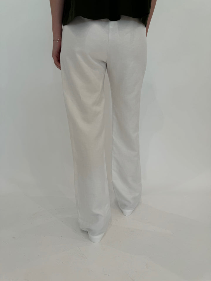 Enza Costa Twill Everywhere Pant in Off White