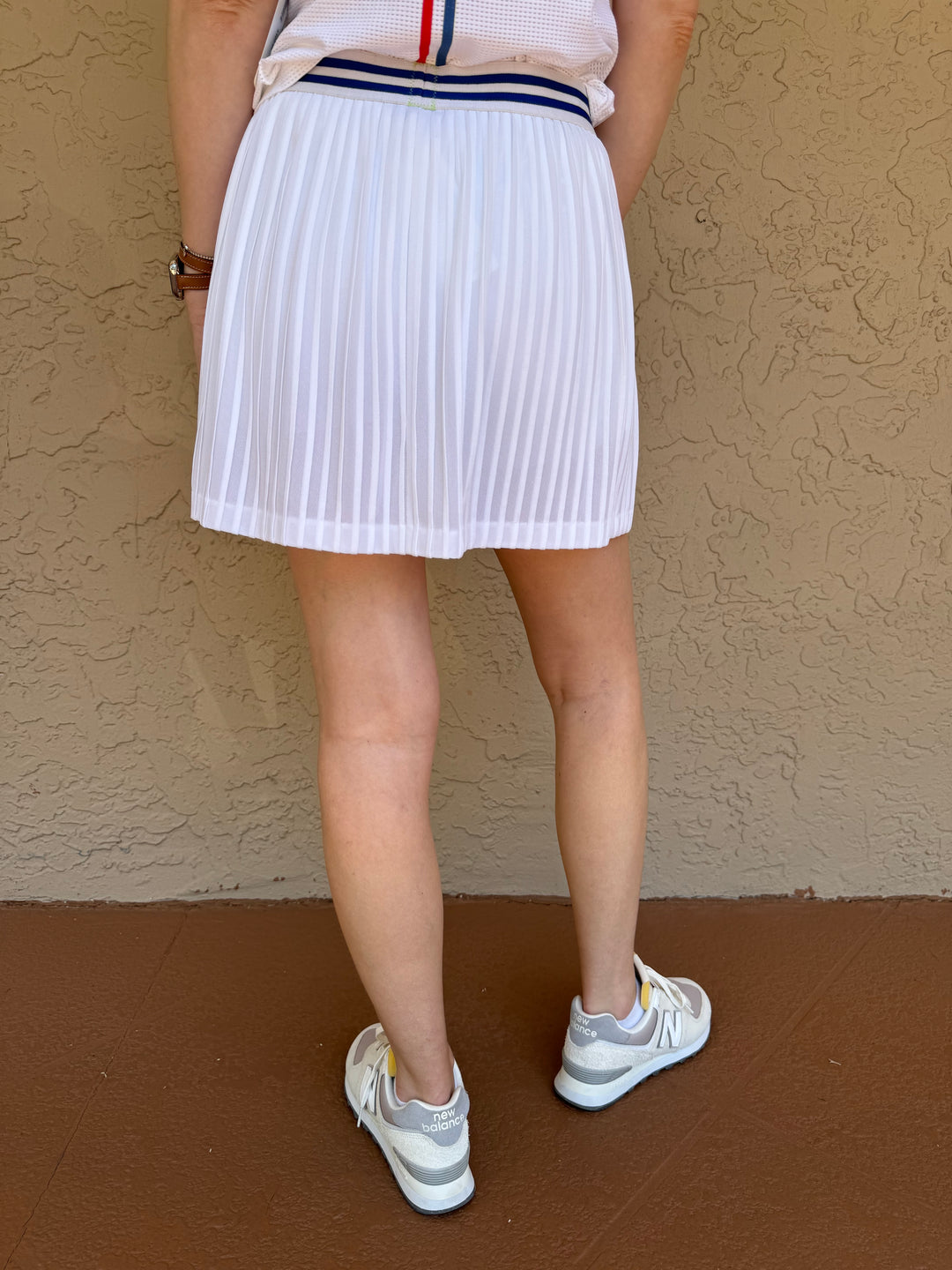 Rally Club Maria Pleat Skirt - White