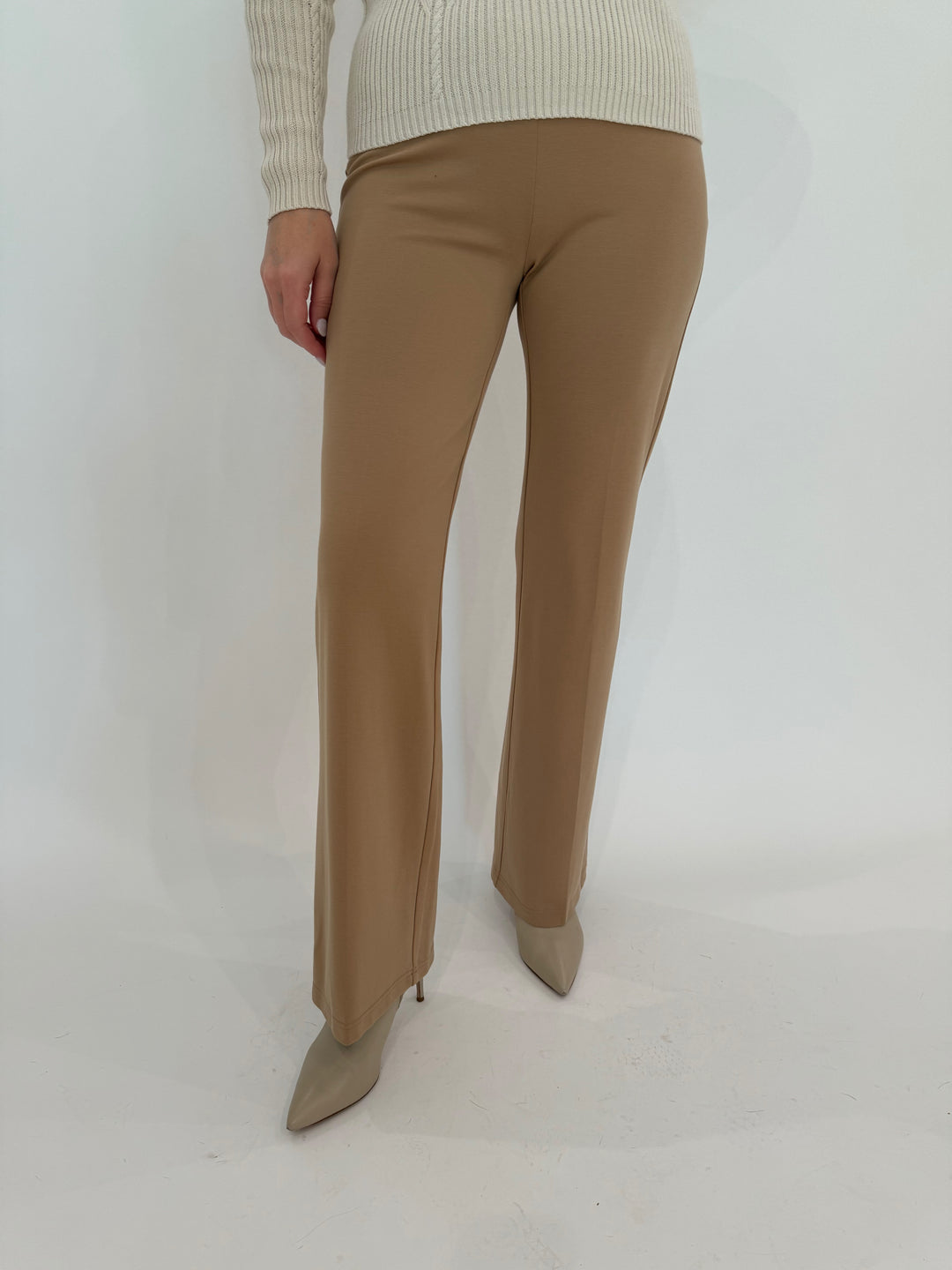 Peace of Cloth Jules Trousers in Paramount Knit - Cork