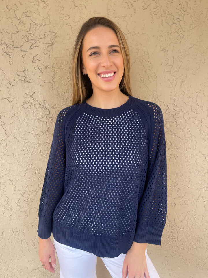 Zaket & Plover Holey Top - Navy