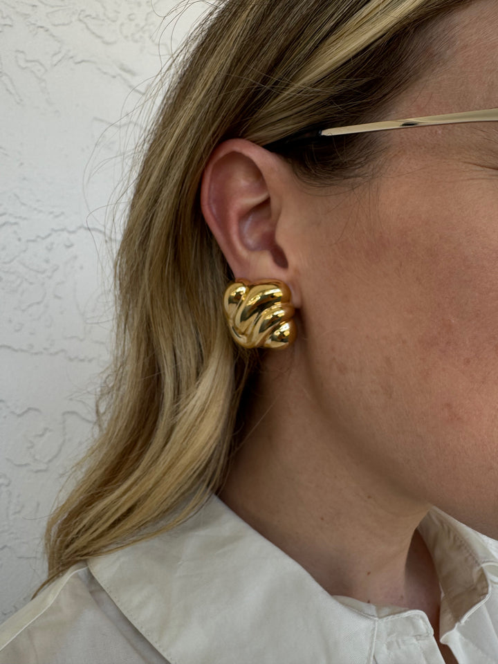 Ben Amun Gold Plated Clip Earring