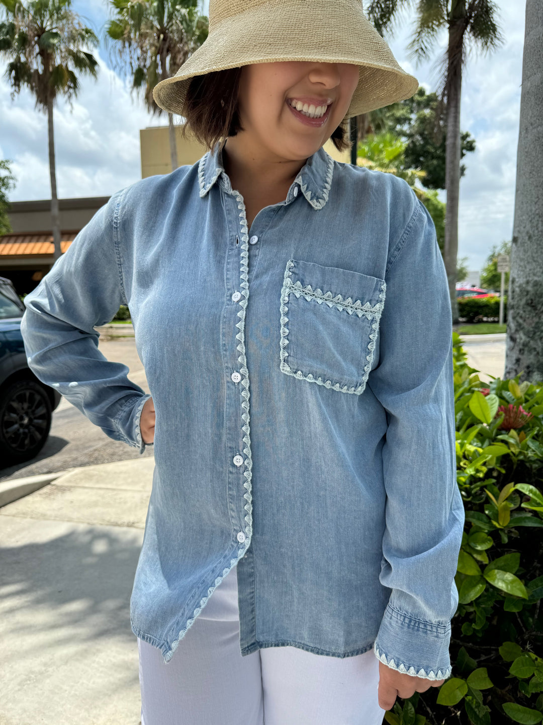 Rails Saya Denim Shirt - Medium Cloud Wash