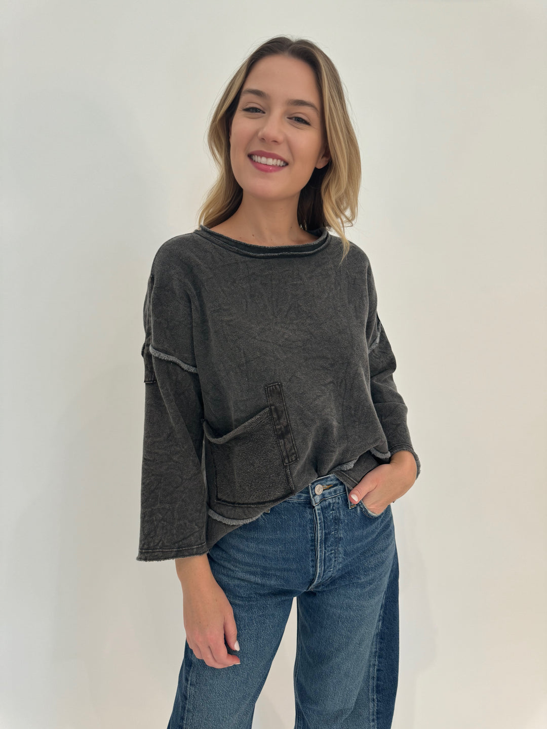 Beau Jours Pauline Top in Black