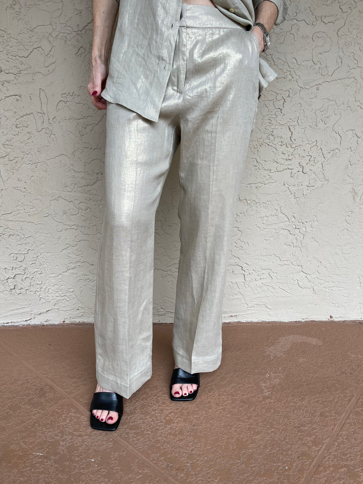 Marella Turbigo Linen Trouser