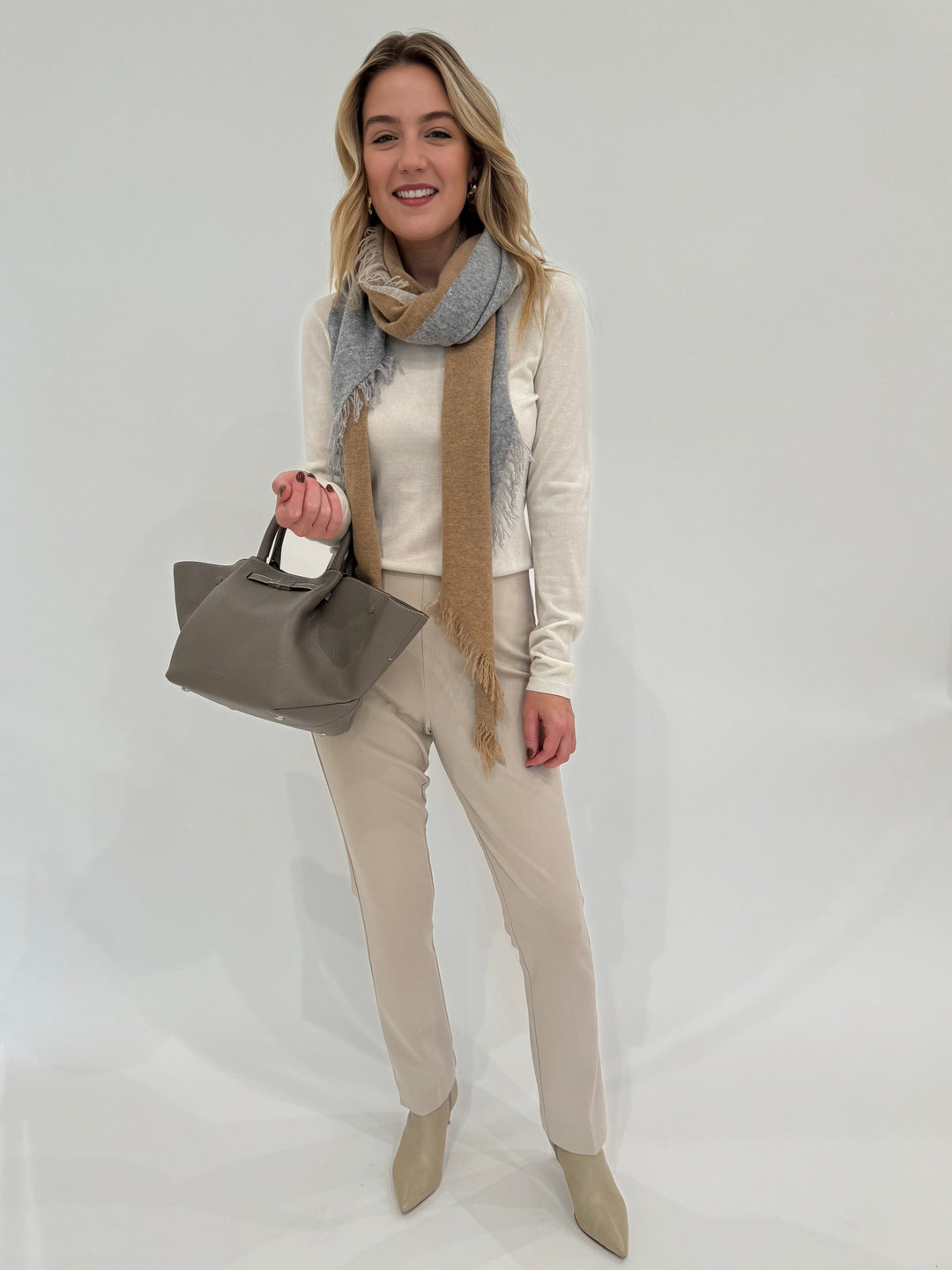 Peace of Cloth Annie 29" Paramount Knit Pants in Buff available at Barbara Katz