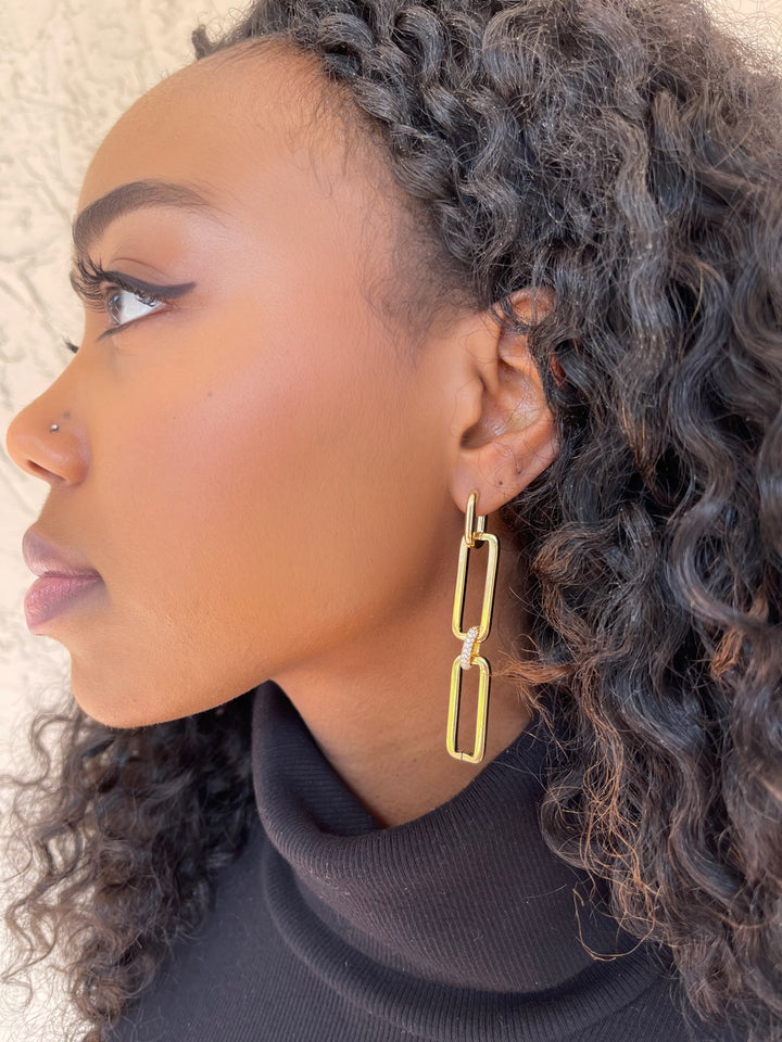 Paula Rosen Paper Clip Earring