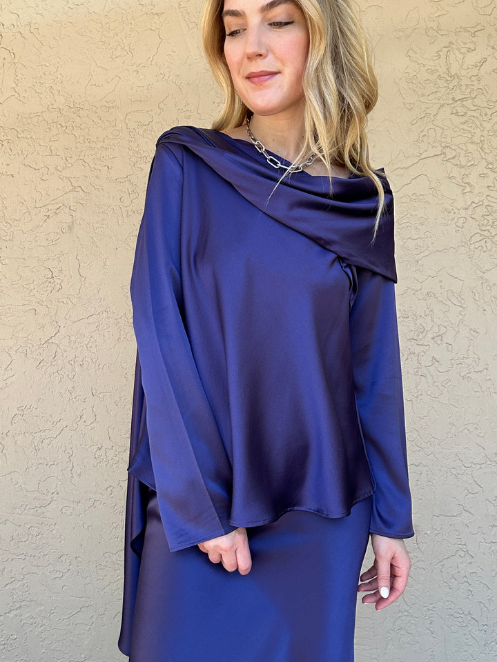 Diomi Crepe Drepe Top - Midnight