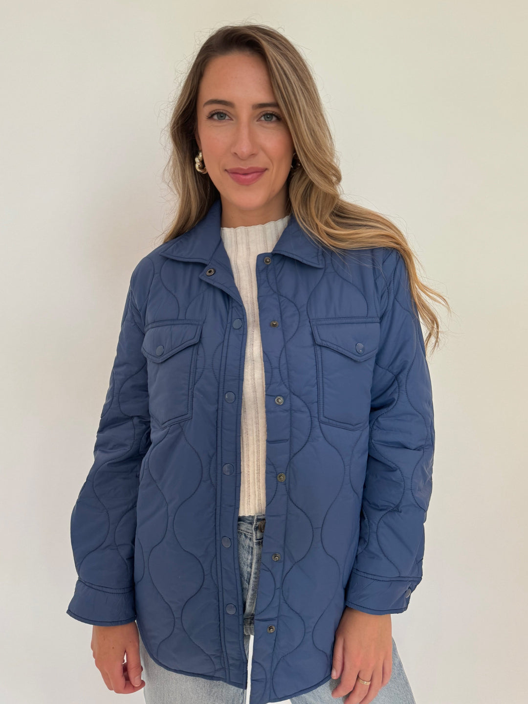 BK Bella Puffer Jacket
in Deep Cobalt available at Barbara Katz