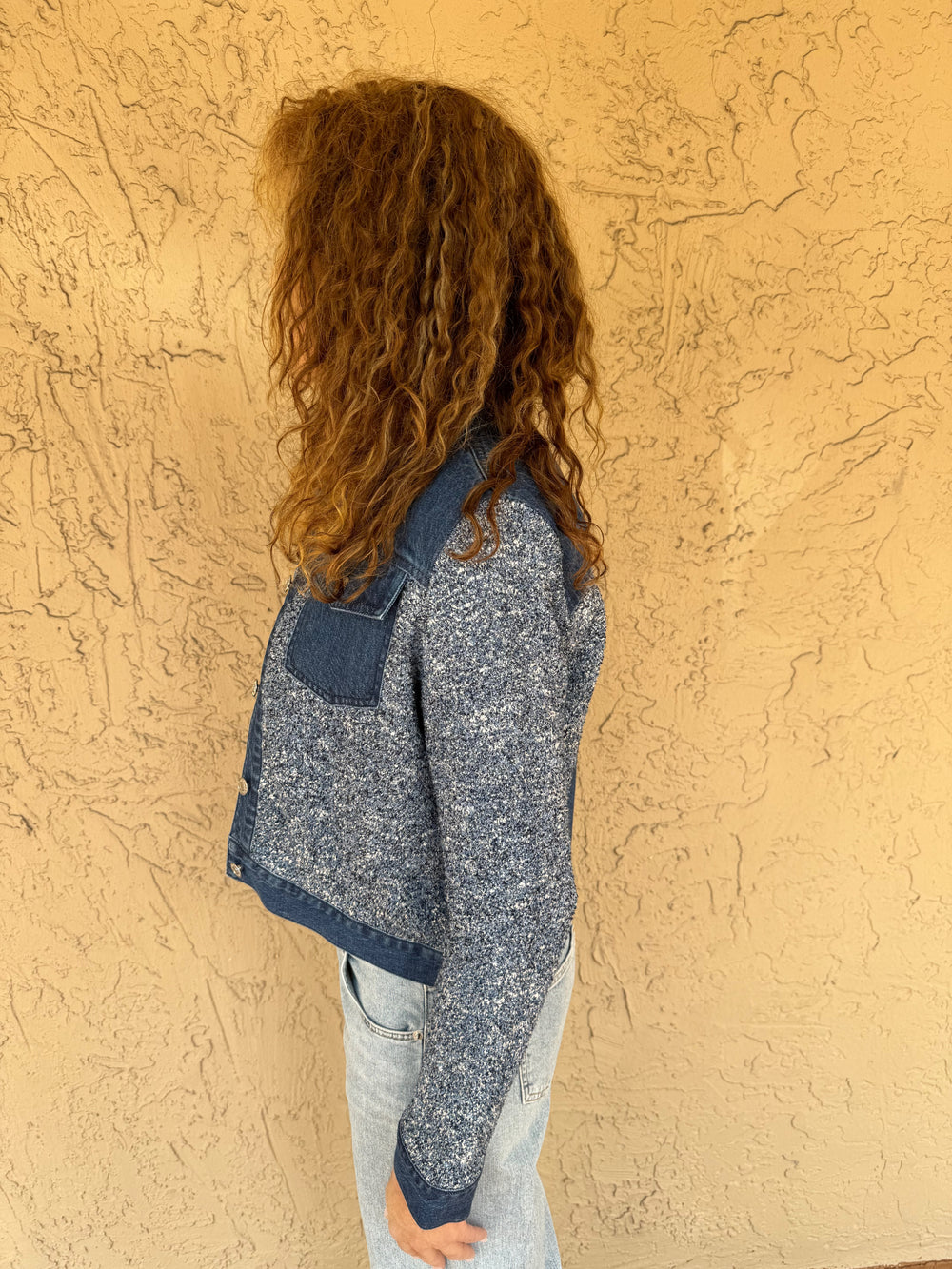 Simkhai Baylin Denim Knit Jacket