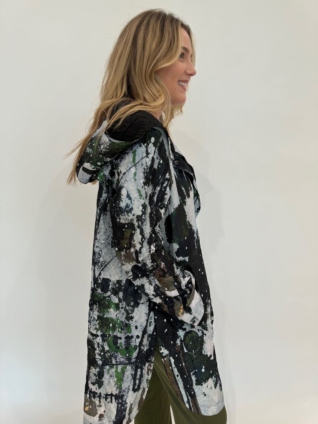 UbU Train Station Long Sleeve Jacket in Multi available at Barbara Katz