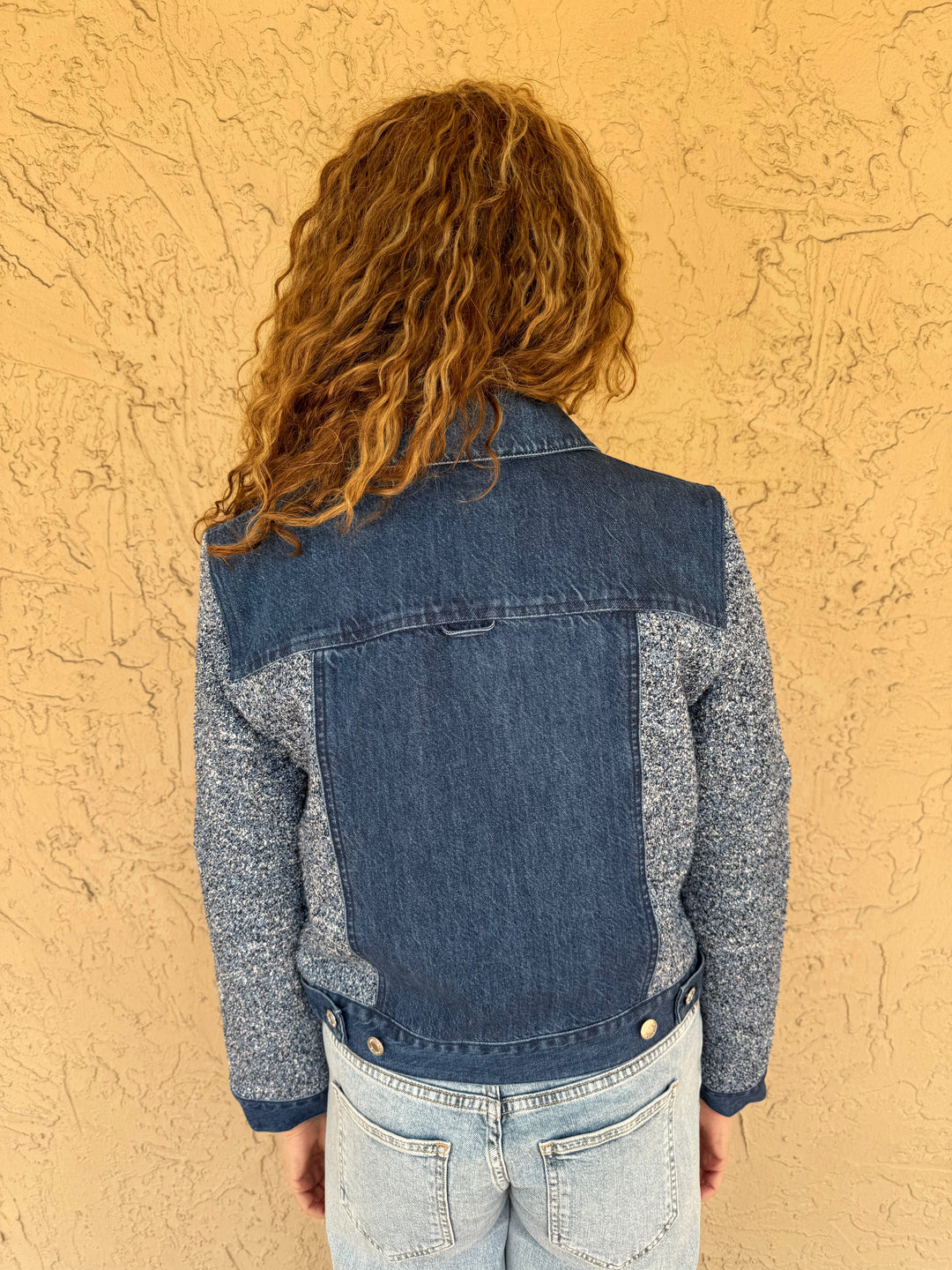 Simkhai Baylin Denim Knit Jacket