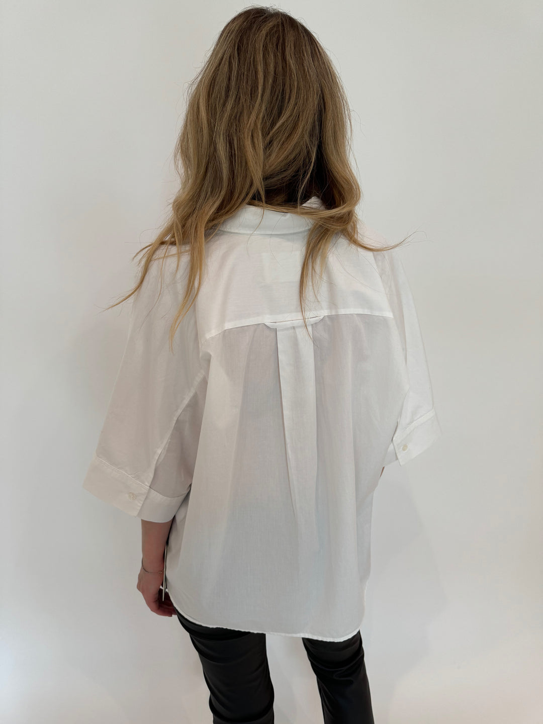 Citizens of Humanity Claire Origami Shirt in White available at Barbara Katz