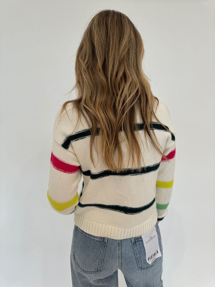 Kerri Rosenthal Milly Stripe Cardigan available at Barbara Katz