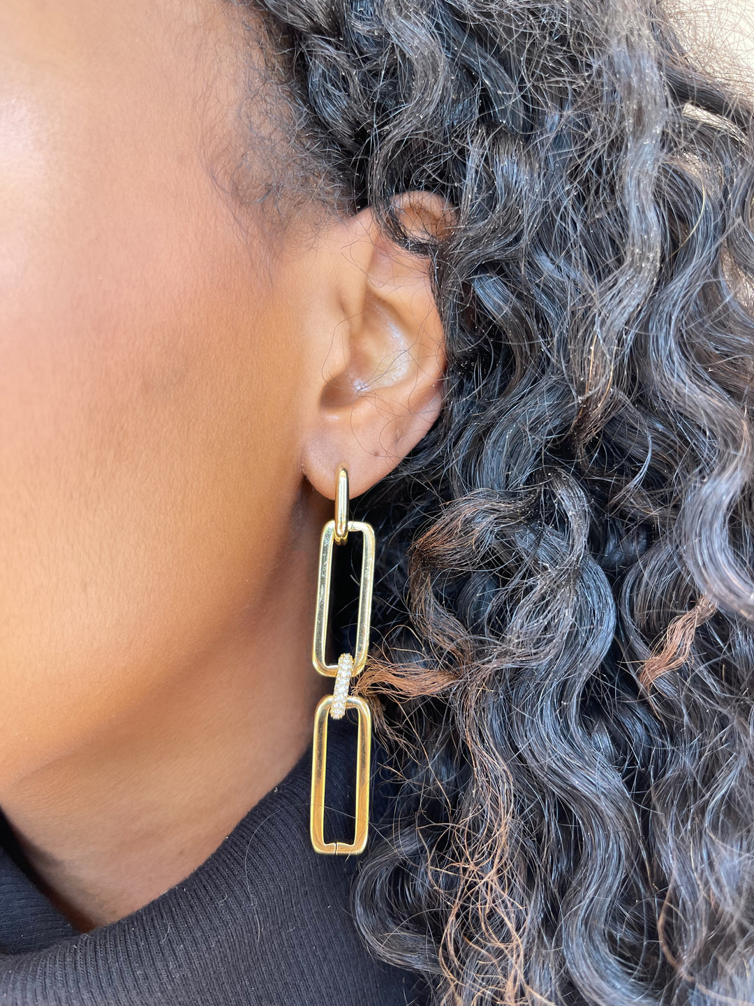 Paula Rosen Paper Clip Earring