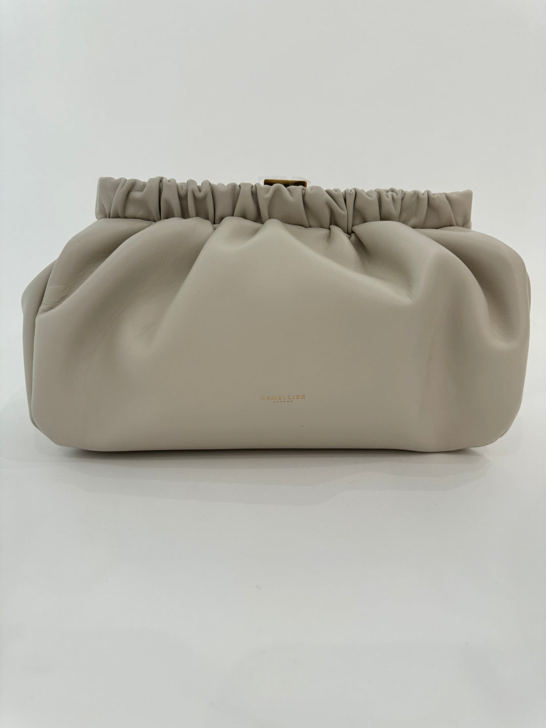 DeMellier Miami Clutch in Off White Smooth available at Barbara Katz