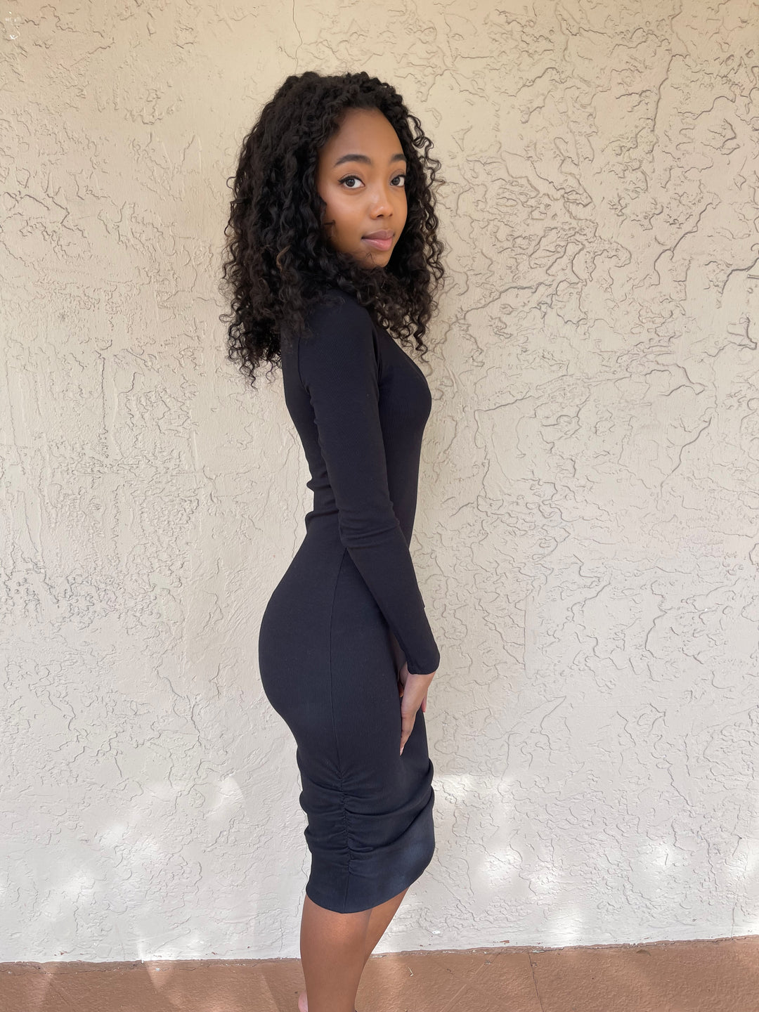 Stateside Rib Bodycon Midi