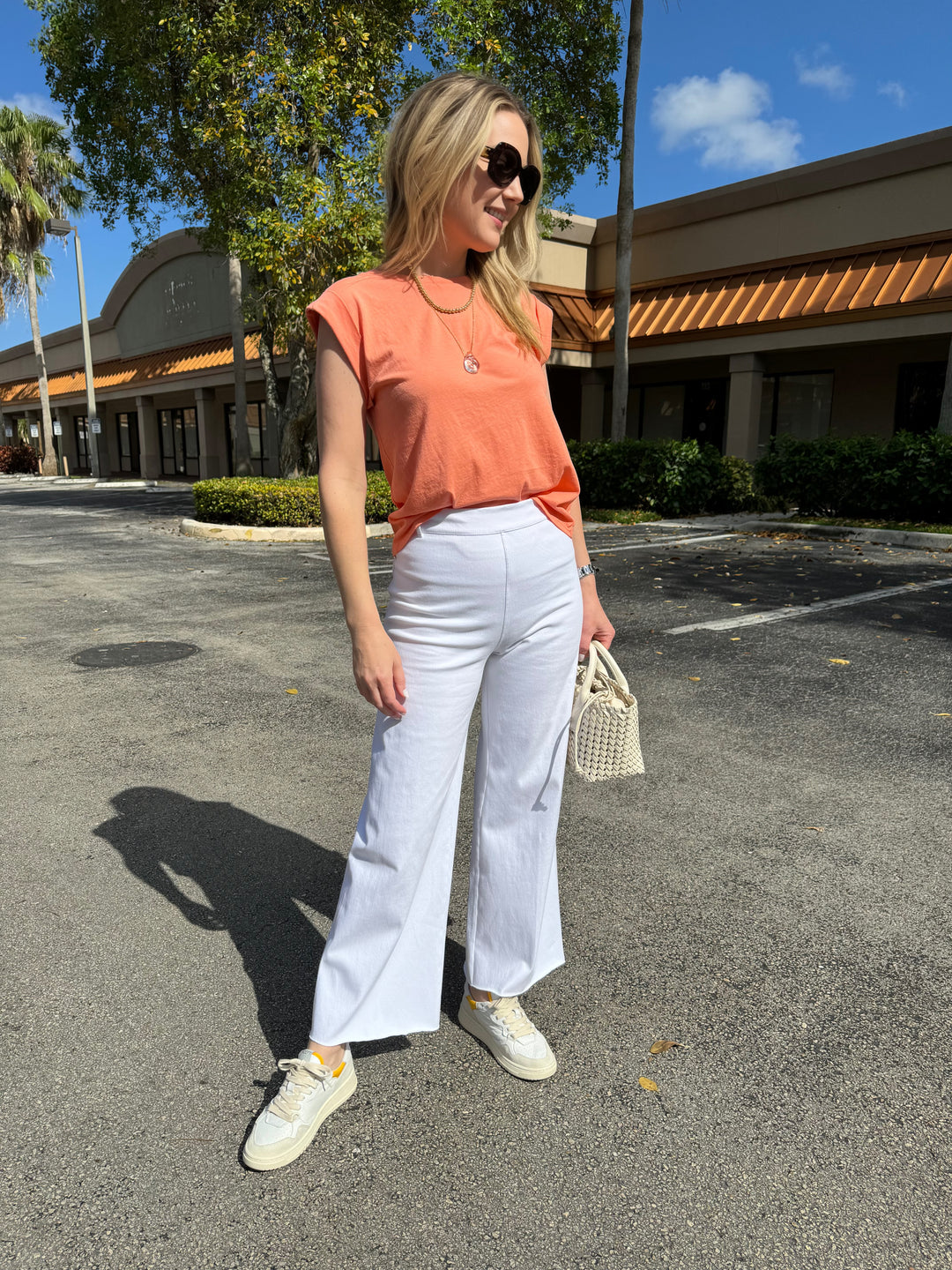 Barbara Katz Victoria Cuffed T-Shirt - Coral