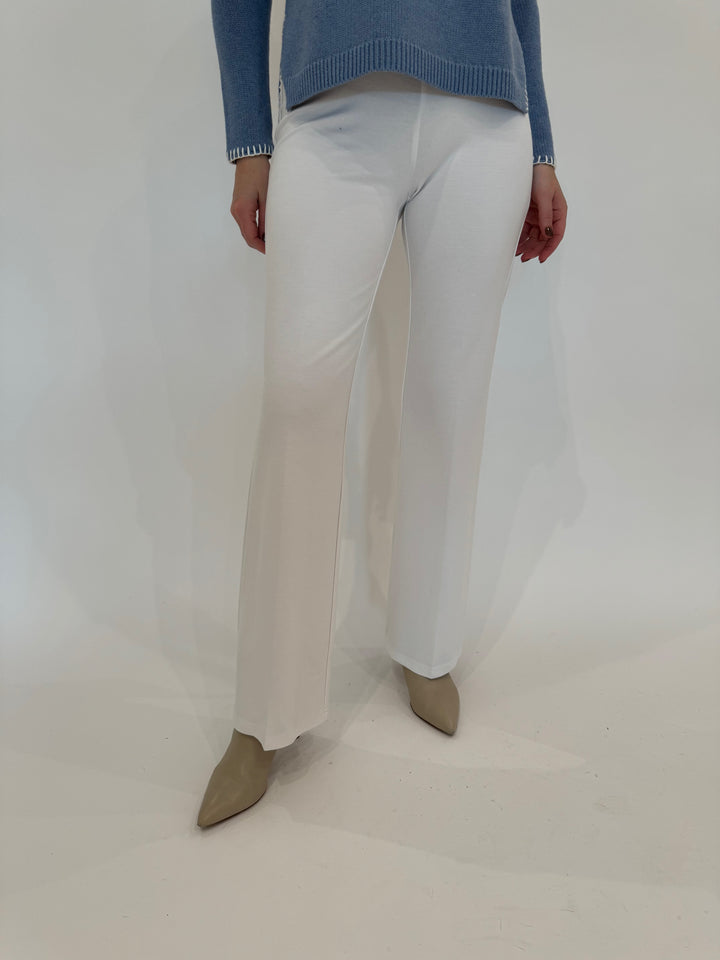 Peace of Cloth Jules Paramount Knit Pants in White available at Barbara Katz