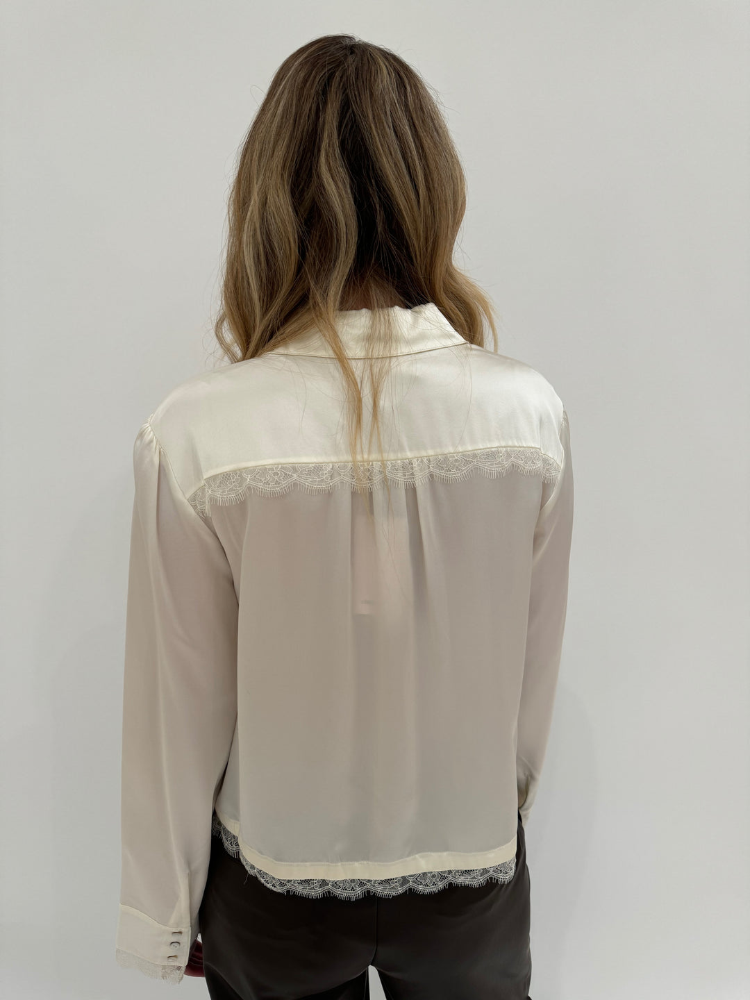 Cinq a Sept Mabyn Top in Ivory available at Barbara Katz