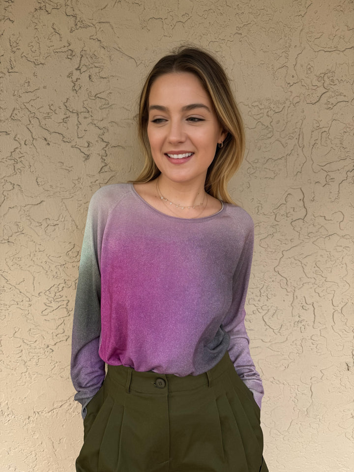 Repeat Silk Multi Color Sweater